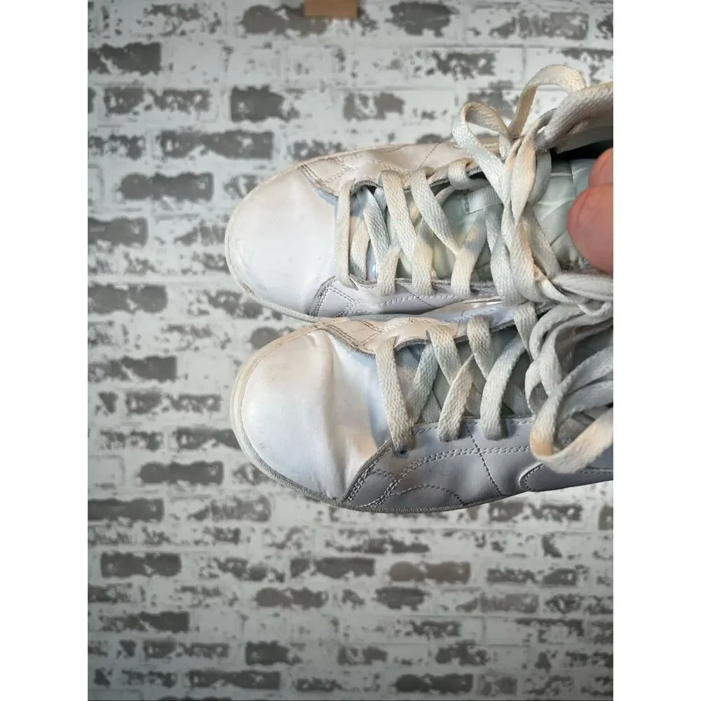 Nike | women white leather high top shoes